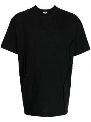 T-shirt en coton avec manches courtes Comme Des Garçons Homme Plus noir