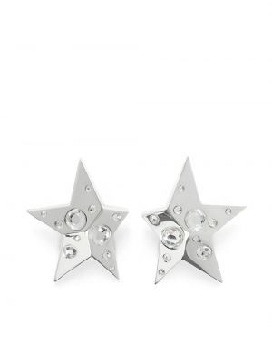 Boucles d'oreilles en cristal à motif étoile Area argenté