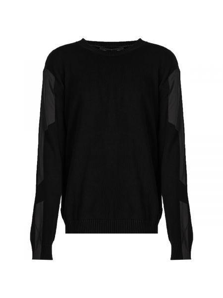 Nylonowy sweter klasyczny Les Hommes czarny