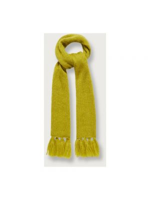 Bufanda de seda a rayas de lana mohair Massimo Alba amarillo