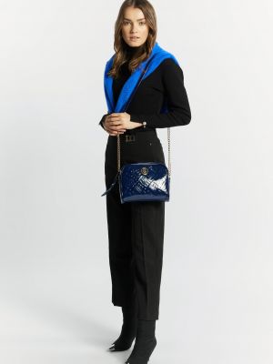 Lakovaná taška přes rameno Monnari modrá