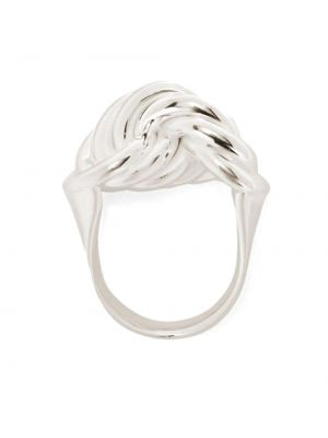 Pletený prsten Jil Sander stříbrný