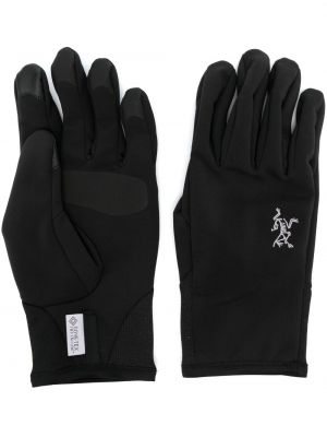 Touchscreen-handschuhe mit stickerei Arc'teryx schwarz