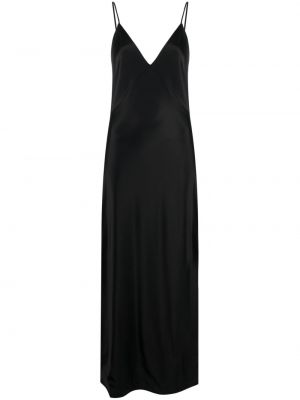 Σατέν κοκτέιλ φόρεμα Rag & Bone μαύρο