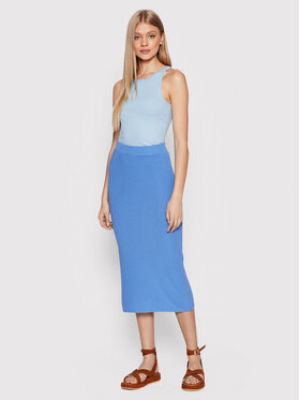 Slim fit pouzdrová sukně United Colors Of Benetton modré