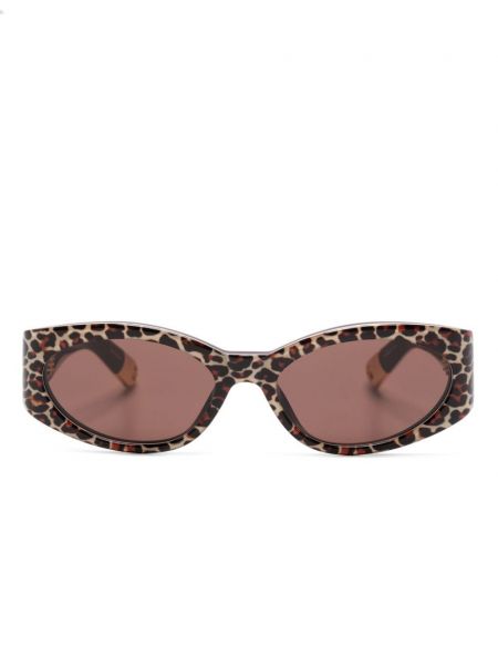 Ochelari de soare cu imagine cu model leopard Jacquemus