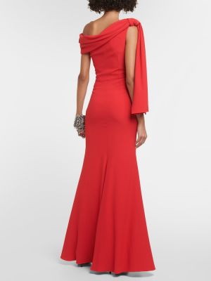 Μάξι φόρεμα ντραπέ Alexander Mcqueen κόκκινο