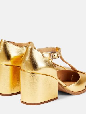 Pantofi cu toc Gabriela Hearst auriu