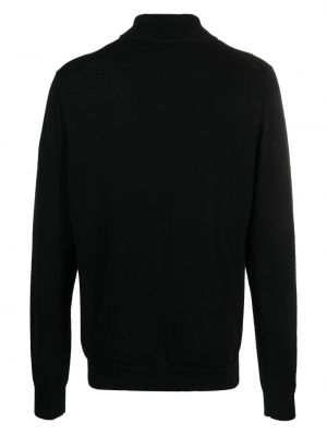 Vilnas džemperis ar augstu apkakli merino Filippa K melns