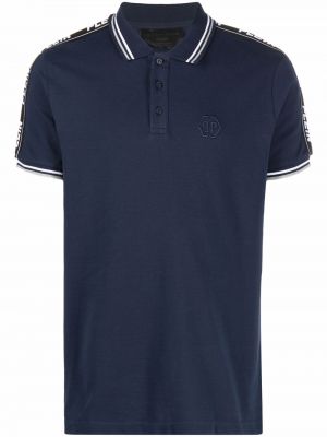 Polo marškinėliai Philipp Plein mėlyna