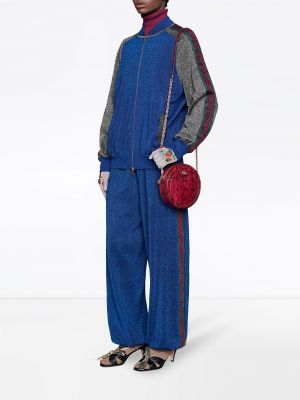 Pantalones de chándal de lana Gucci azul