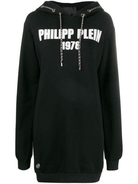 Sudadera con capucha oversized Philipp Plein negro