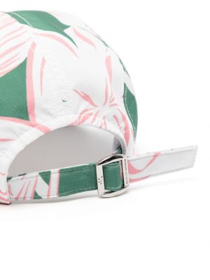 Haftowana czapka z daszkiem z nadrukiem Maison Kitsune biała