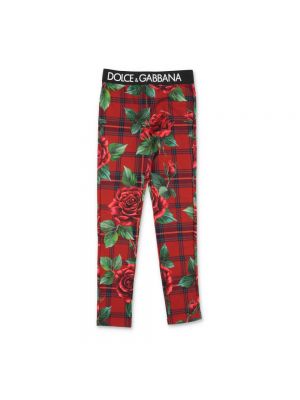 Legginsy Dolce And Gabbana czerwone