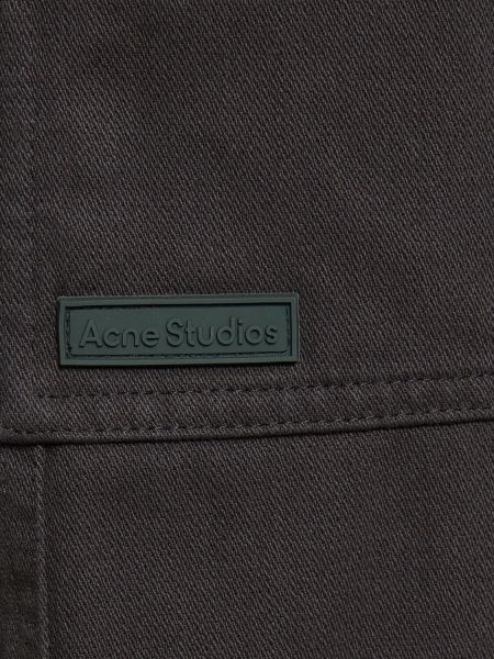 Pantalones cargo de algodón Acne Studios gris
