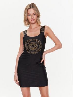 Bavlněné šaty Just Cavalli - černá