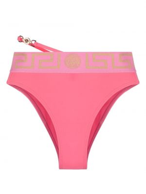 Bikini a vita alta Versace rosa