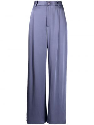 Satenaste ravne hlače Lapointe vijolična