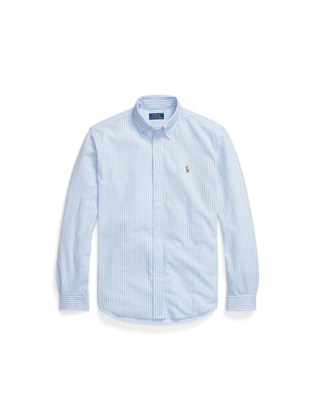 Camisa de algodón de malla Polo Ralph Lauren azul