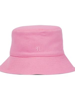Памучна шапка Nanushka розово