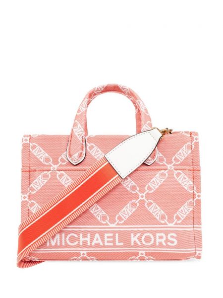 Jacquard pamučna shopper torbica Michael Michael Kors