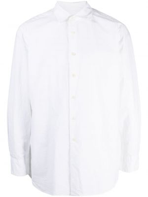 Памучна риза с копчета Casey Casey бяло