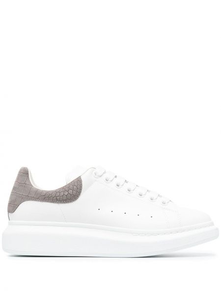 Læder sneakers Alexander Mcqueen hvid