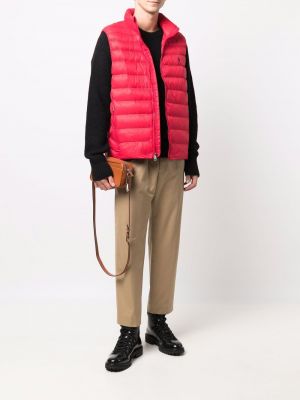 Chaleco con bordado con estampado Polo Ralph Lauren rojo