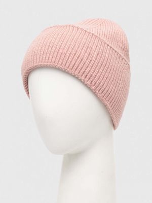Dzianinowa czapka Answear Lab różowa
