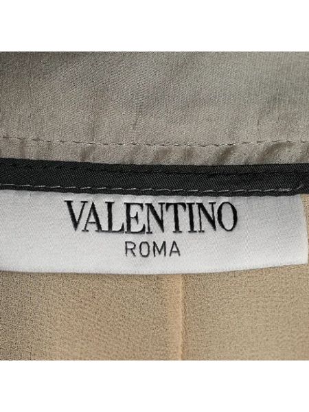 Falda de seda Valentino Vintage gris