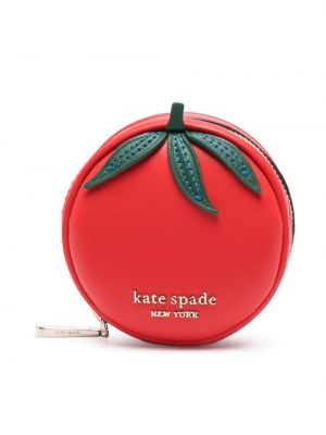 Portofel din piele Kate Spade roșu