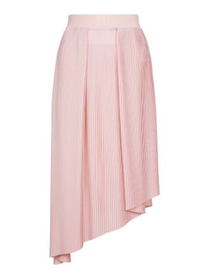 Plisované midi sukně Givenchy růžové