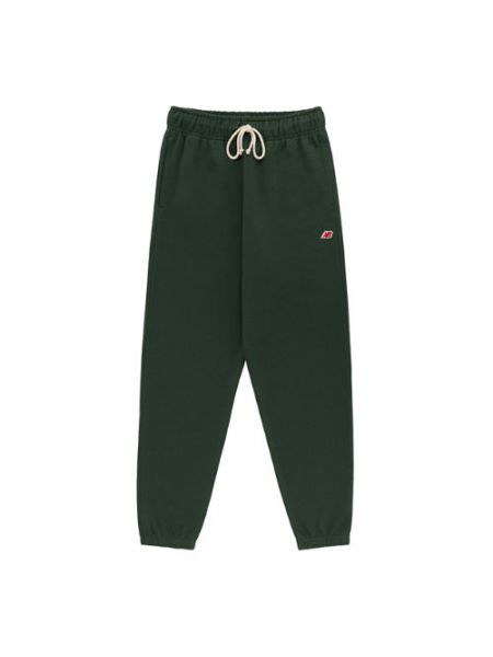 Pantalon de sport en polaire en coton New Balance vert