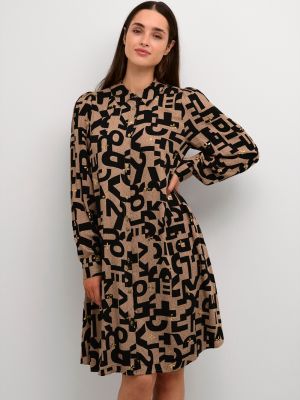 Платье-рубашка Culture коричневое