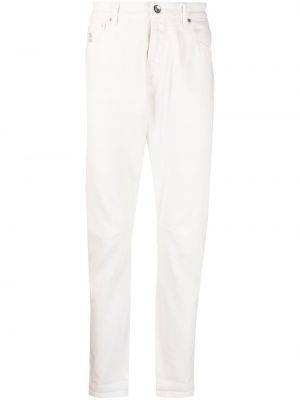 Jeans med normal passform Brunello Cucinelli vit