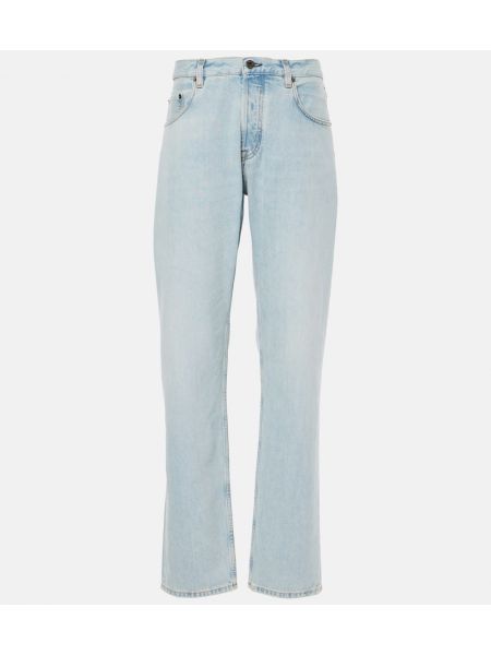 Lavtaljet straight jeans Miu Miu blå