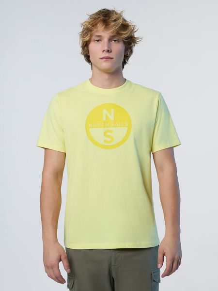 Camiseta de algodón manga corta North Sails verde