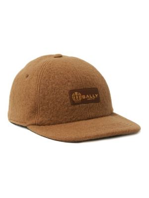 Шерстяная кепка Bally коричневая