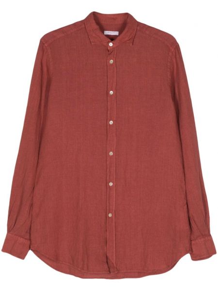 Lininė marškiniai Boglioli raudona