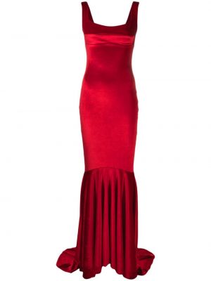 Кадифена вечерна рокля Atu Body Couture червено