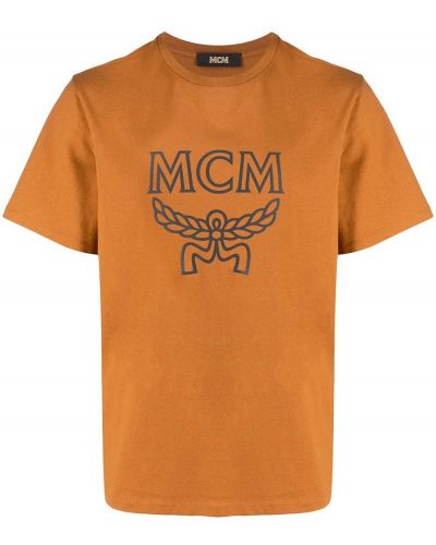 Camiseta con estampado Mcm marrón