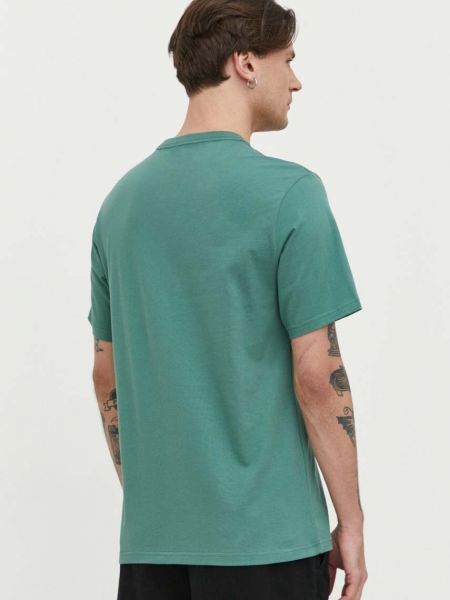 Bavlněné tričko s potiskem Converse zelené