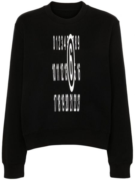Medvilninis džemperis Mm6 Maison Margiela juoda