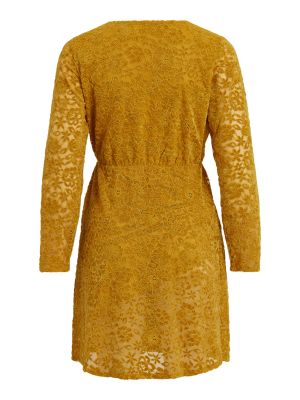 Mini šaty Vila žltá