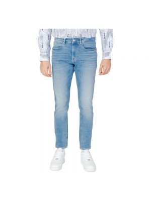 Jeansy skinny bawełniane Tommy Jeans niebieskie