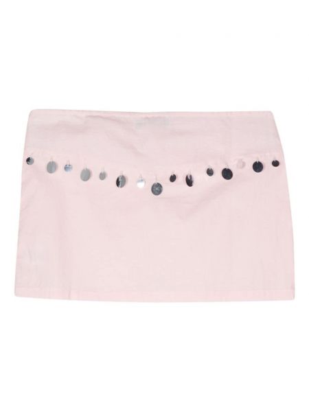 Mini sijonas su blizgučiais Gimaguas rožinė