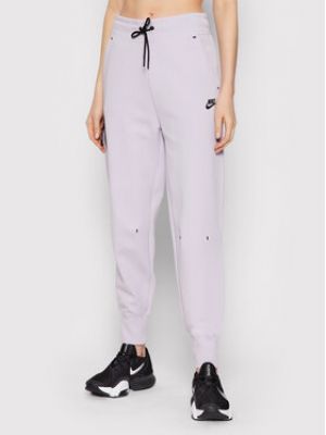 Pantalon de sport en polaire Nike violet