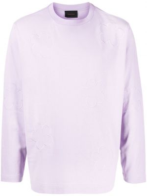 Bavlněné tričko Simone Rocha fialové