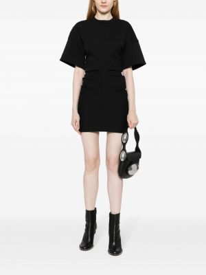 Sukienka z dżerseju drapowana Alexander Wang czarna