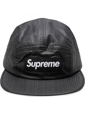 Gorra con bordado Supreme negro